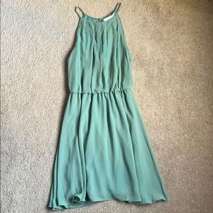Mint green dress
